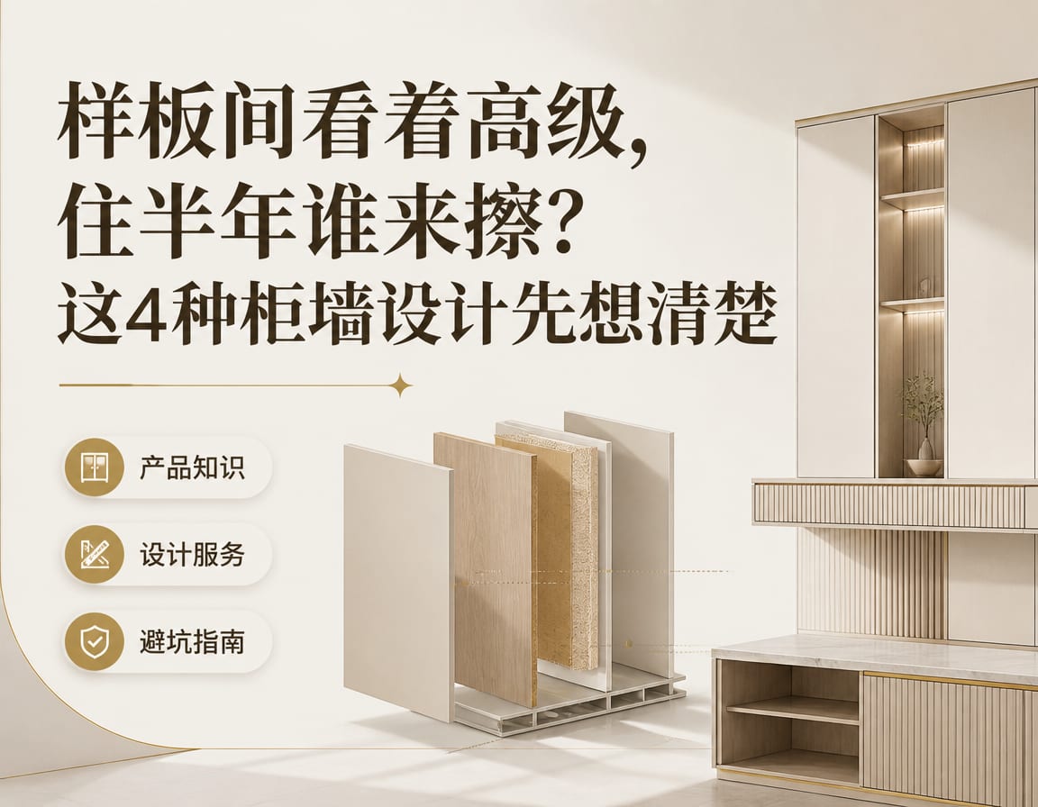 样板间看着高级，住半年谁来擦？这4种柜墙设计先想清楚