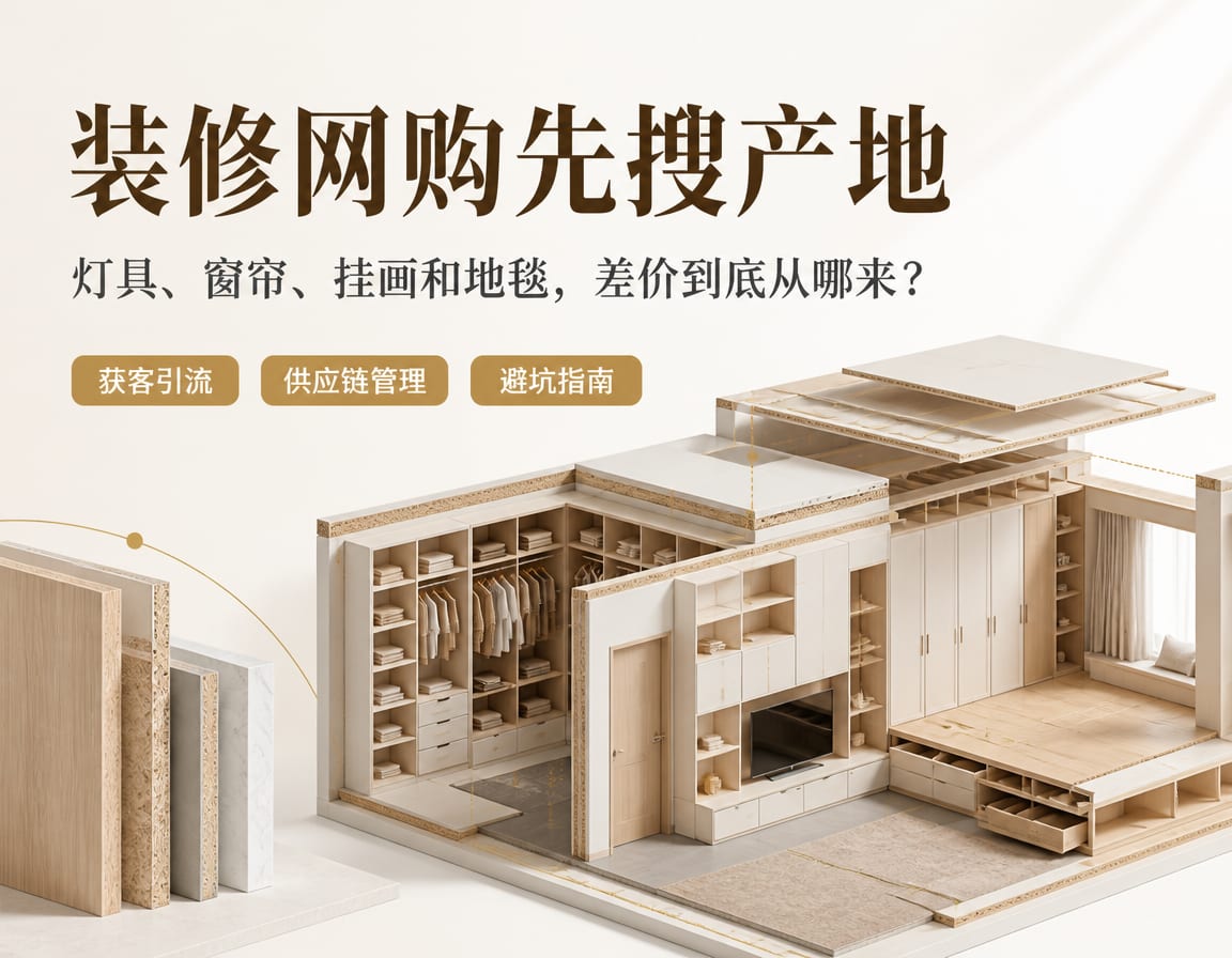 装修网购先搜产地：灯具、窗帘、挂画和地毯，差价到底从哪来？