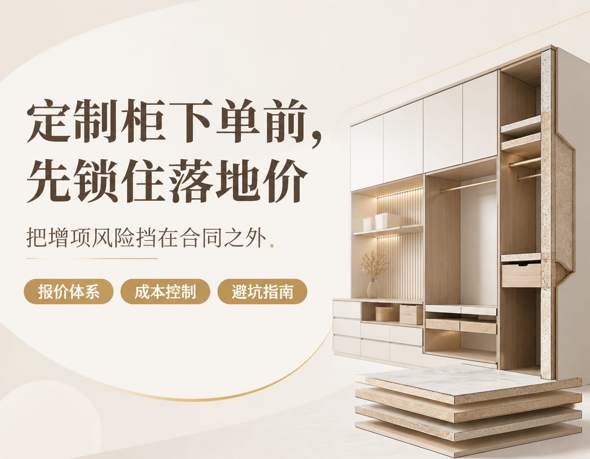 定制柜下单前，先锁住落地价：把增项风险挡在合同之外