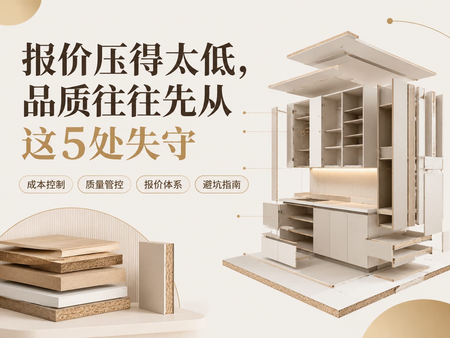报价压得太低，品质往往先从这5处失守