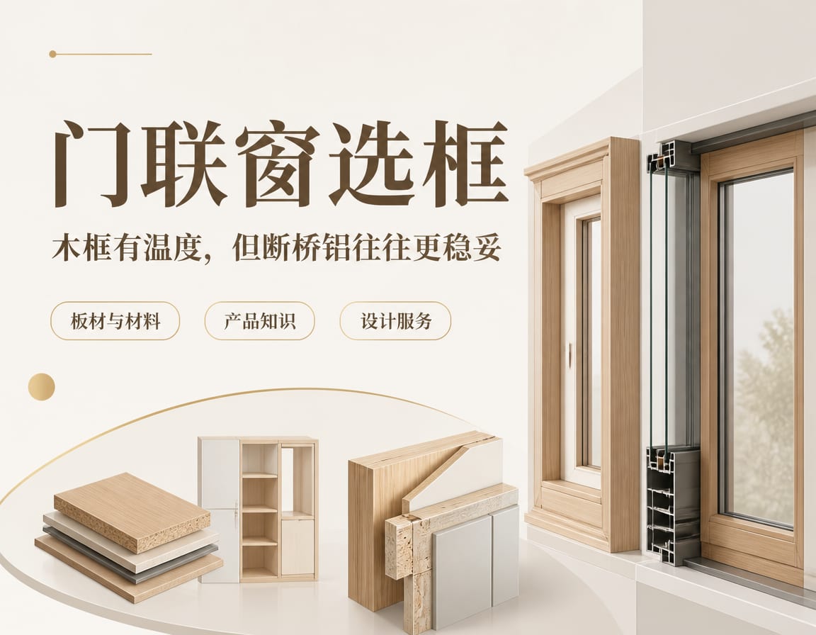 门联窗选框:木框有温度,但断桥铝往往更稳妥