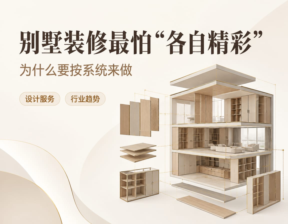 别墅装修最怕“各自精彩”:为什么要按系统来做