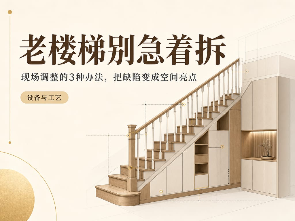 老楼梯别急着拆:现场调整的3种办法,把缺陷变成空间亮点
