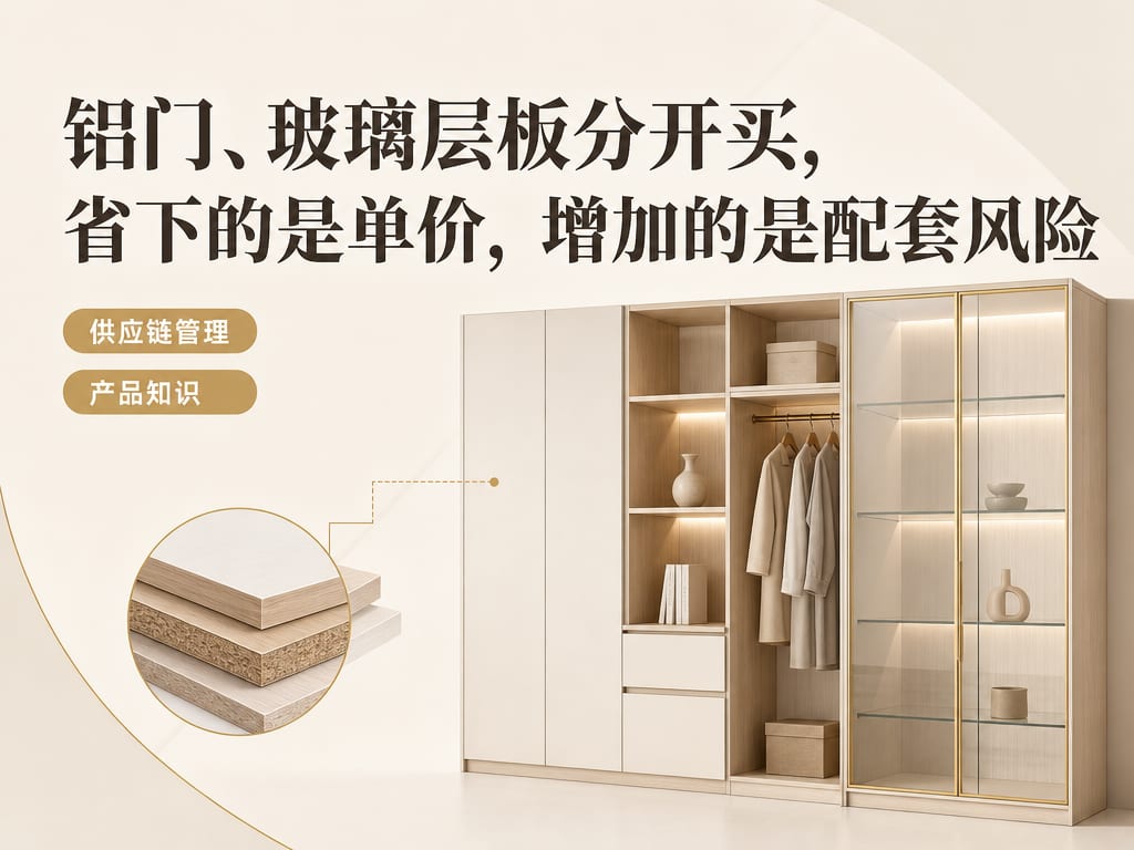 铝门、玻璃层板分开买,省下的是单价,增加的是配套风险