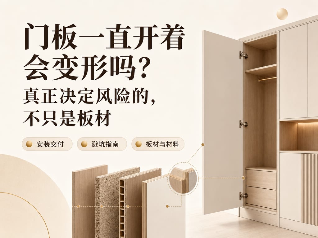 门板一直开着会变形吗？真正决定风险的，不只是板材