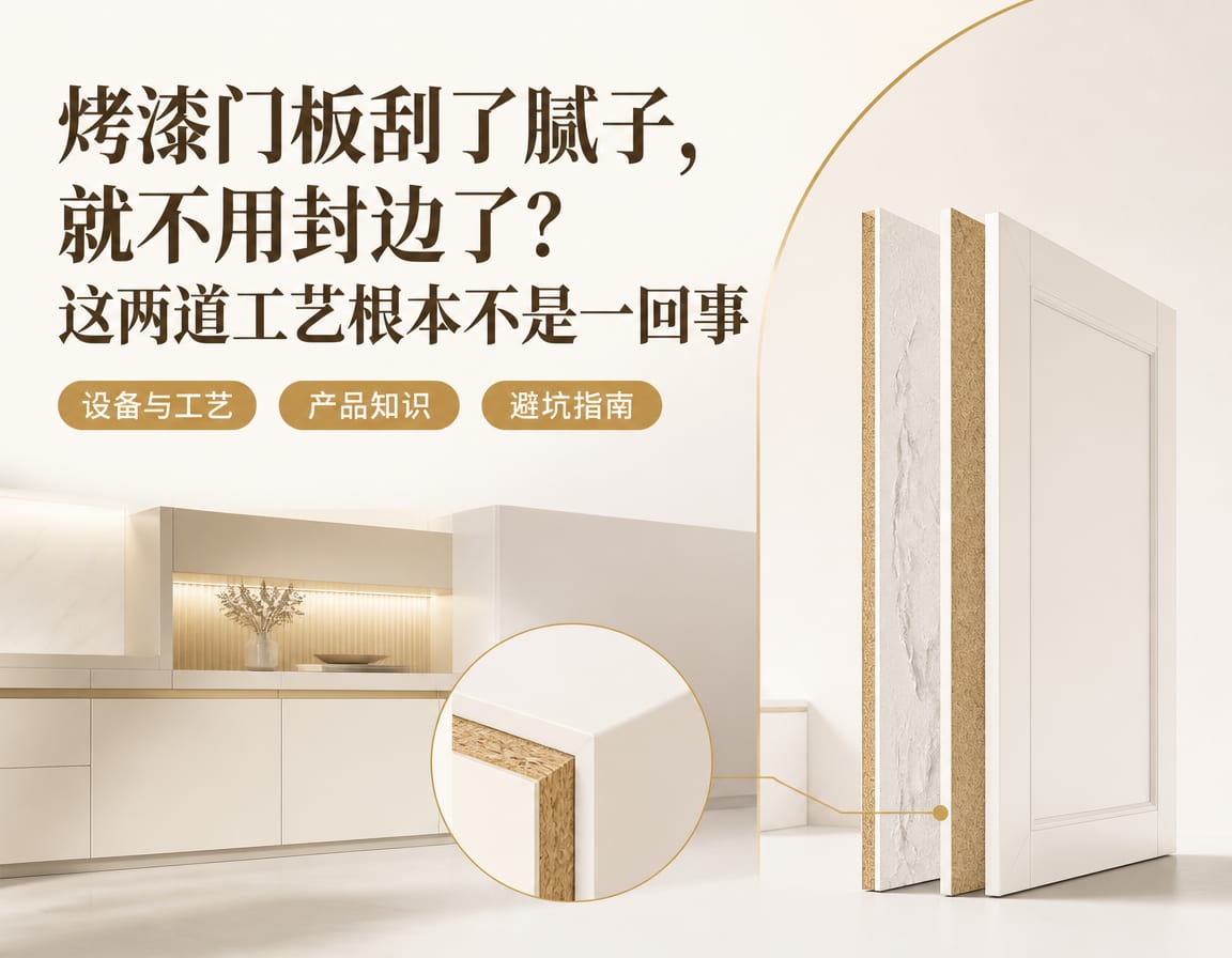 烤漆门板刮了腻子，就不用封边了？这两道工艺根本不是一回事