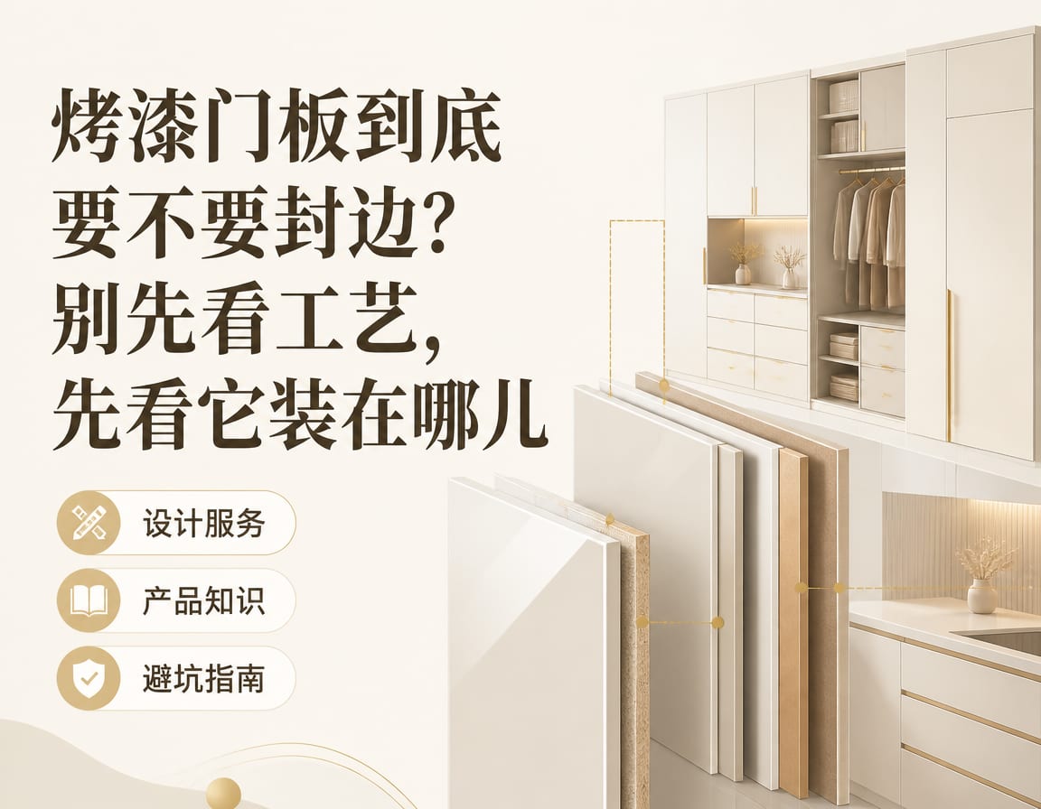 烤漆门板到底要不要封边？别先看工艺，先看它装在哪儿
