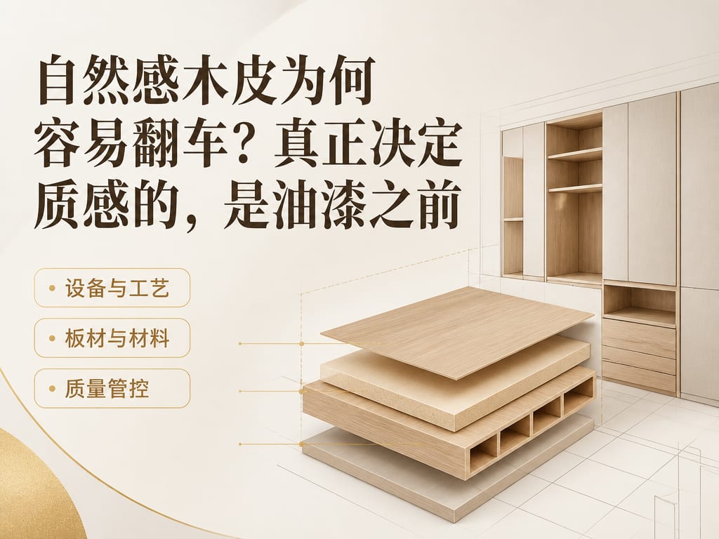自然感木皮为何容易翻车？真正决定质感的，是油漆之前