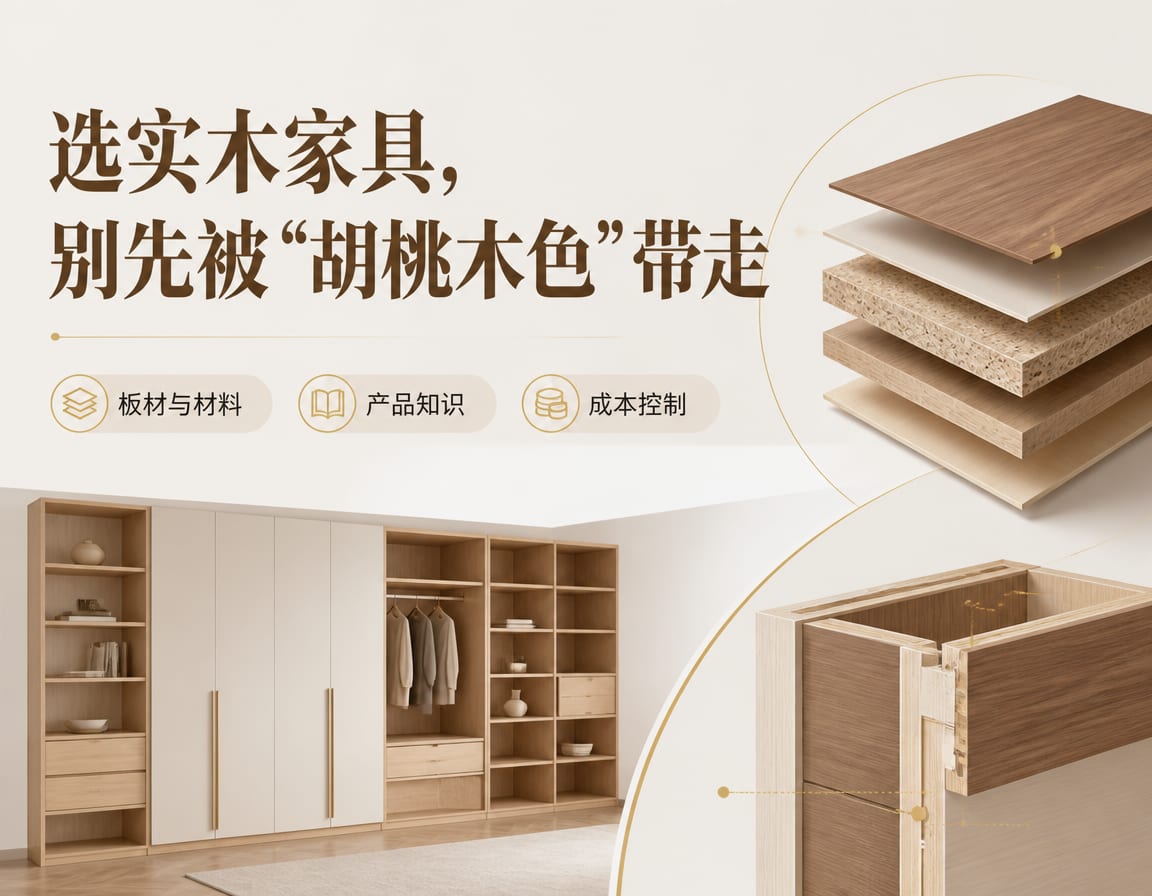 选实木家具,别先被“胡桃木色”带走