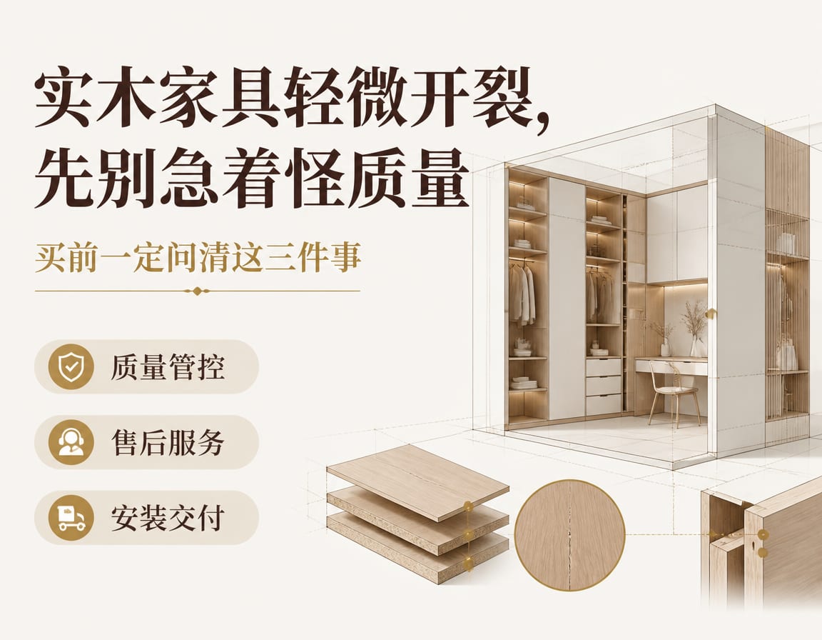 实木家具轻微开裂,先别急着怪质量:买前一定问清这三件事