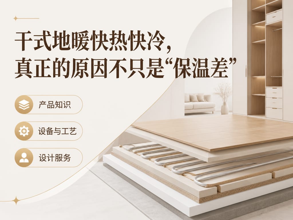 干式地暖快热快冷，真正的原因不只是“保温差”