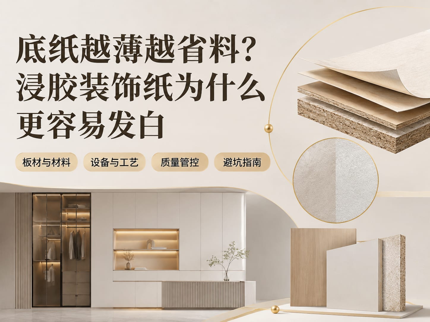 底纸越薄越省料？浸胶装饰纸为什么更容易发白