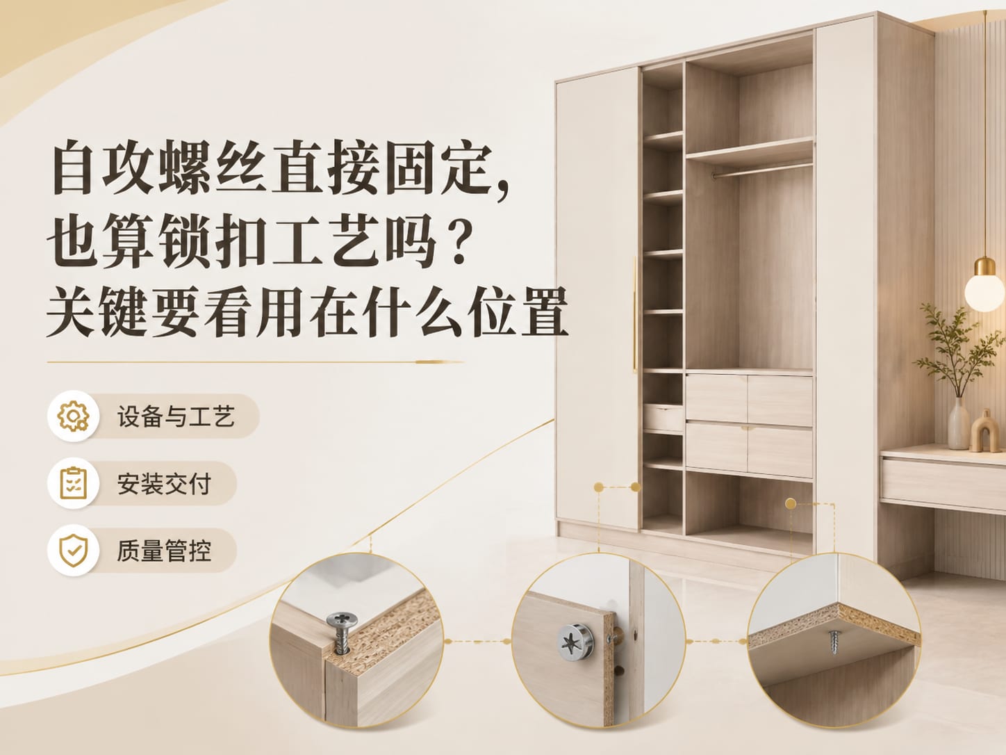 自攻螺丝直接固定，也算锁扣工艺吗？关键要看用在什么位置