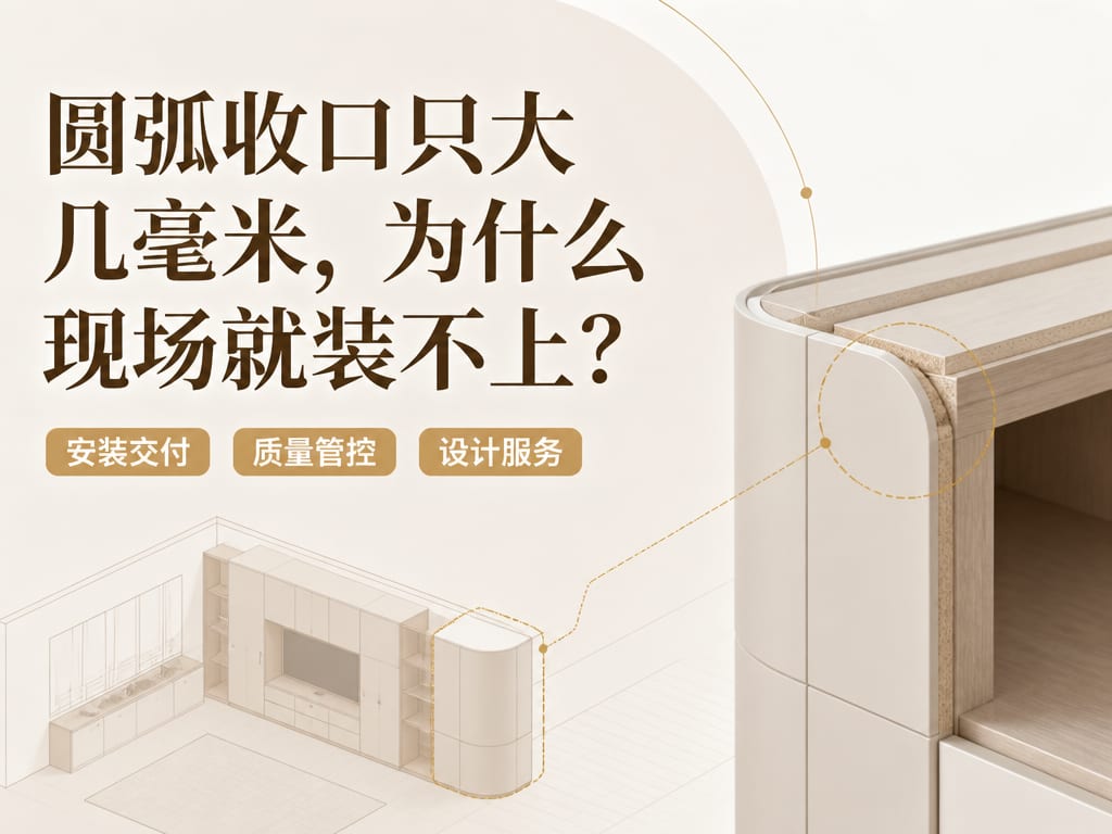 圆弧收口只大几毫米，为什么现场就装不上？