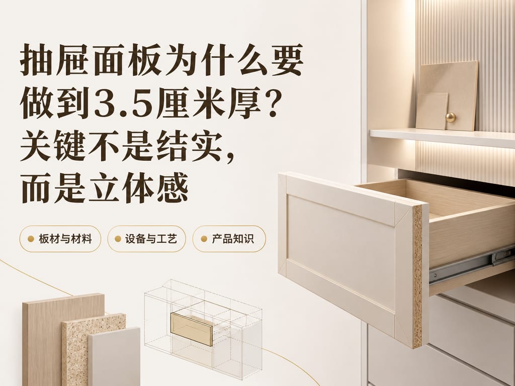 抽屉面板为什么要做到3.5厘米厚?关键不是结实,而是立体感