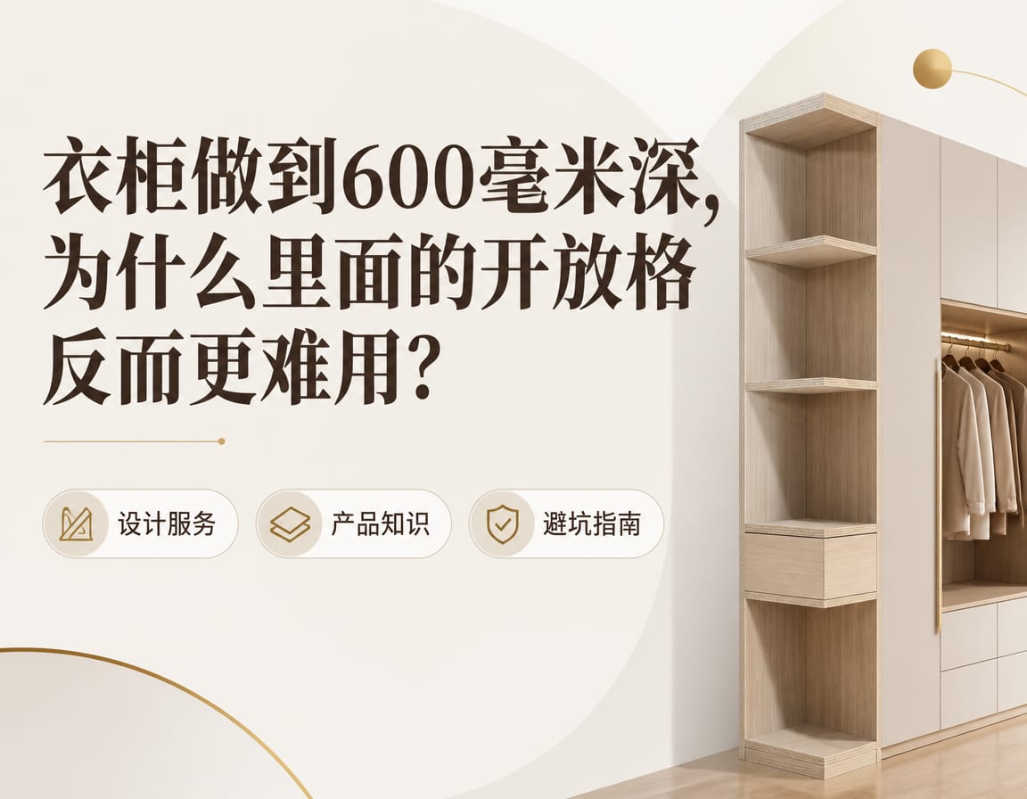 衣柜做到600毫米深，为什么里面的开放格反而更难用？