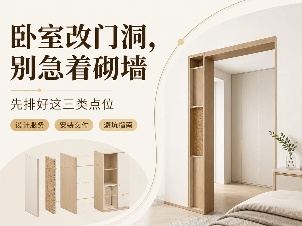 卧室改门洞，别急着砌墙：先排好这三类点位