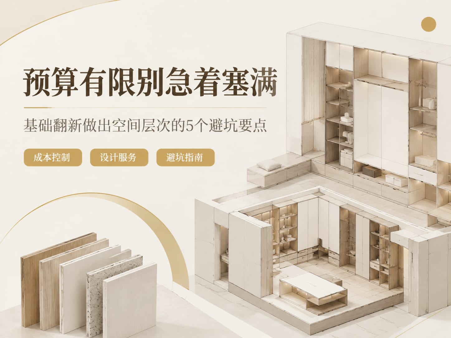 预算有限别急着塞满：基础翻新做出空间层次的5个避坑要点