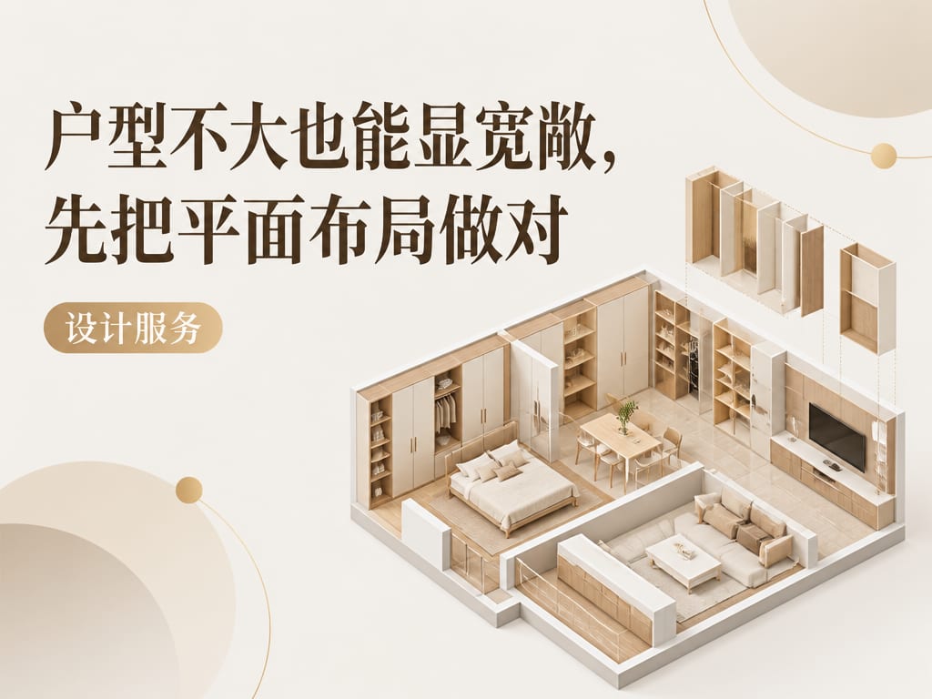 户型不大也能显宽敞，先把平面布局做对