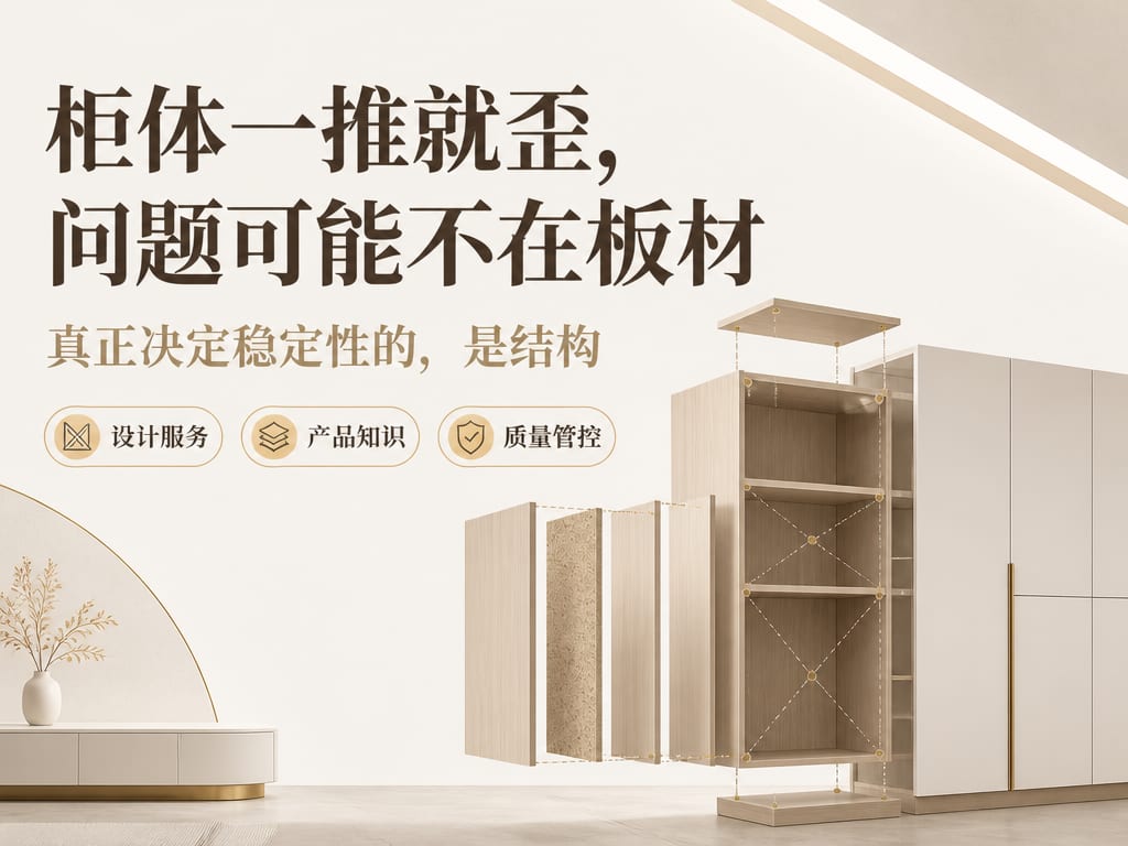 柜体一推就歪，问题可能不在板材：真正决定稳定性的，是结构