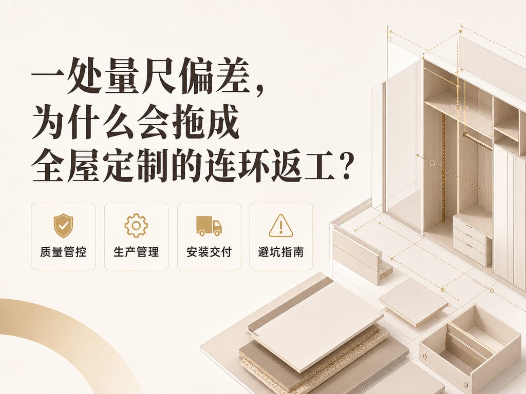 一处量尺偏差，为什么会拖成全屋定制的连环返工？