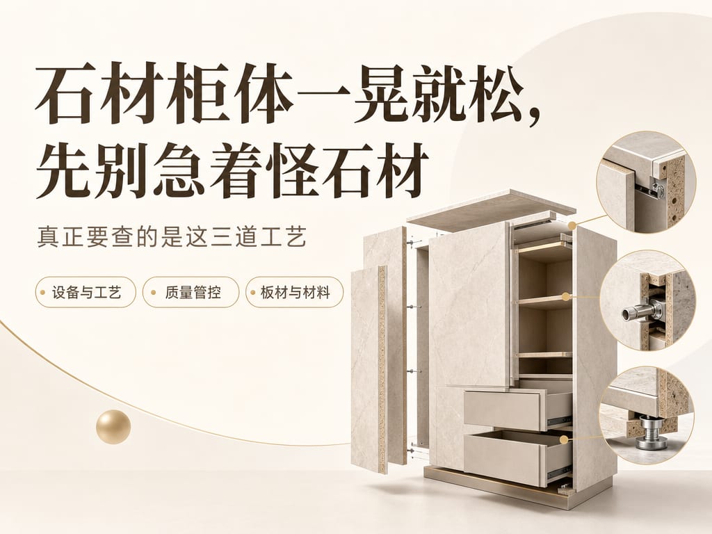 石材柜体一晃就松，先别急着怪石材：真正要查的是这三道工艺