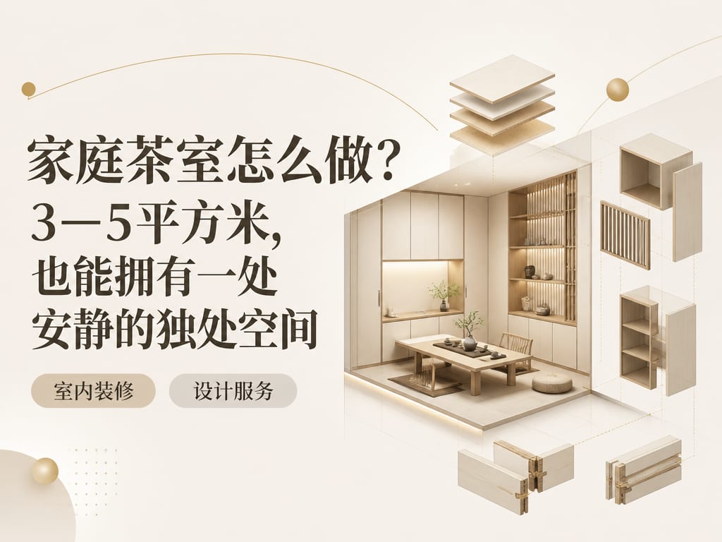 家庭茶室怎么做？3—5平方米，也能拥有一处安静的独处空间