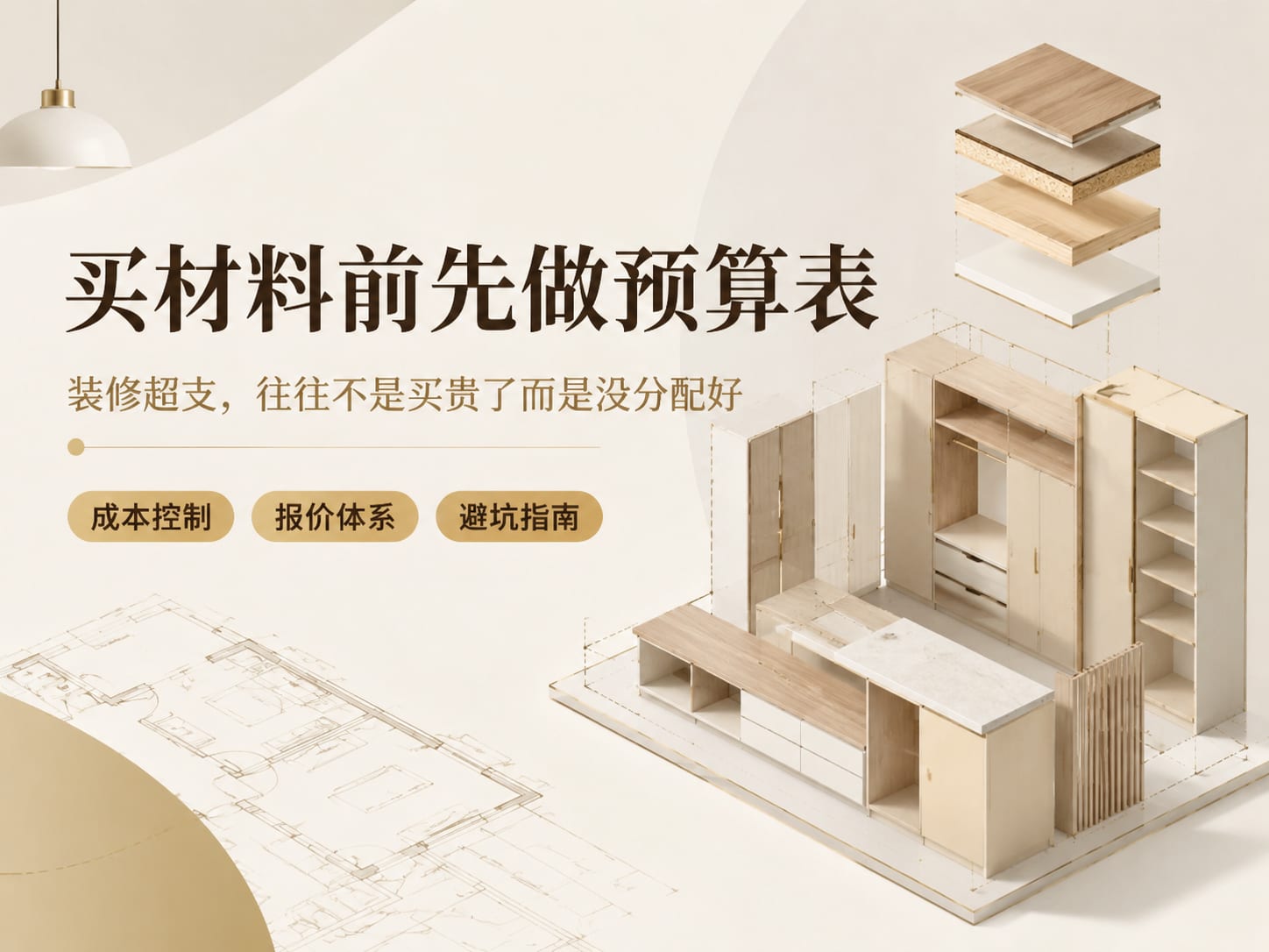 买材料前先做预算表：装修超支，往往不是买贵了而是没分配好