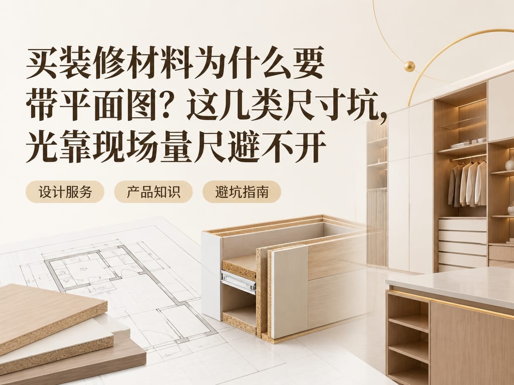 买装修材料为什么要带平面图?这几类尺寸坑,光靠现场量尺避不开