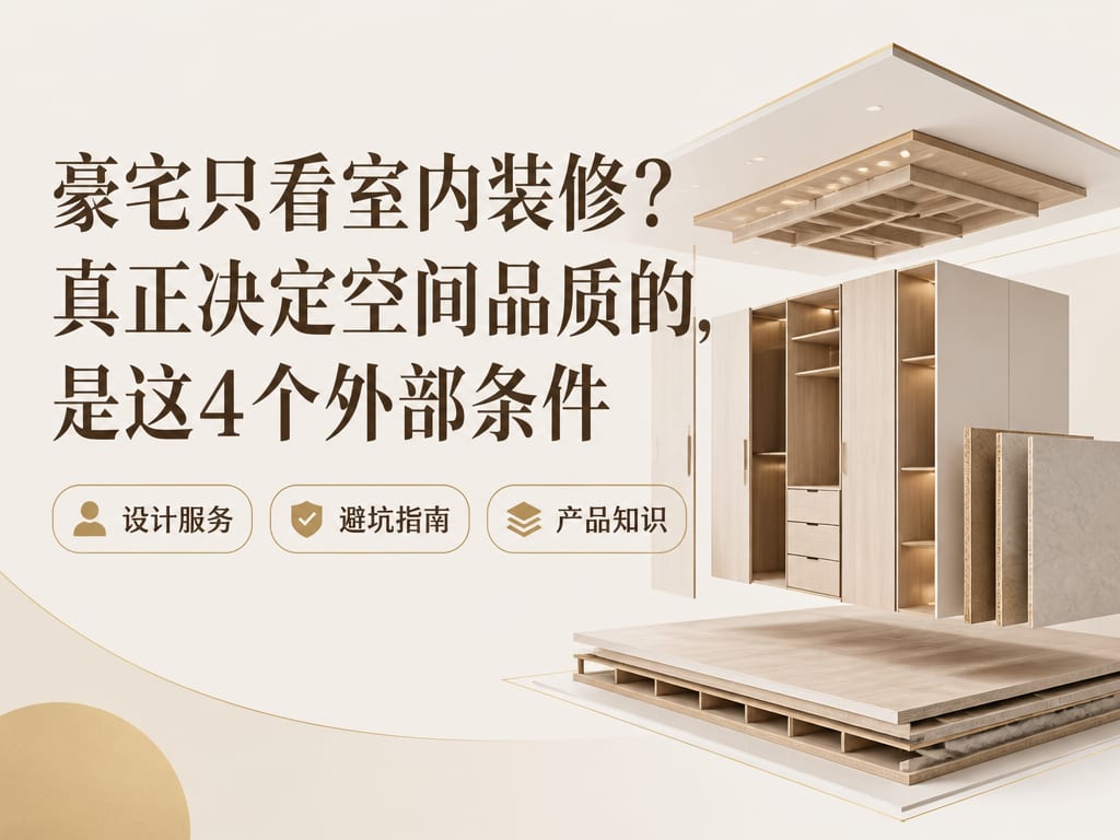 豪宅只看室内装修？真正决定空间品质的，是这4个外部条件