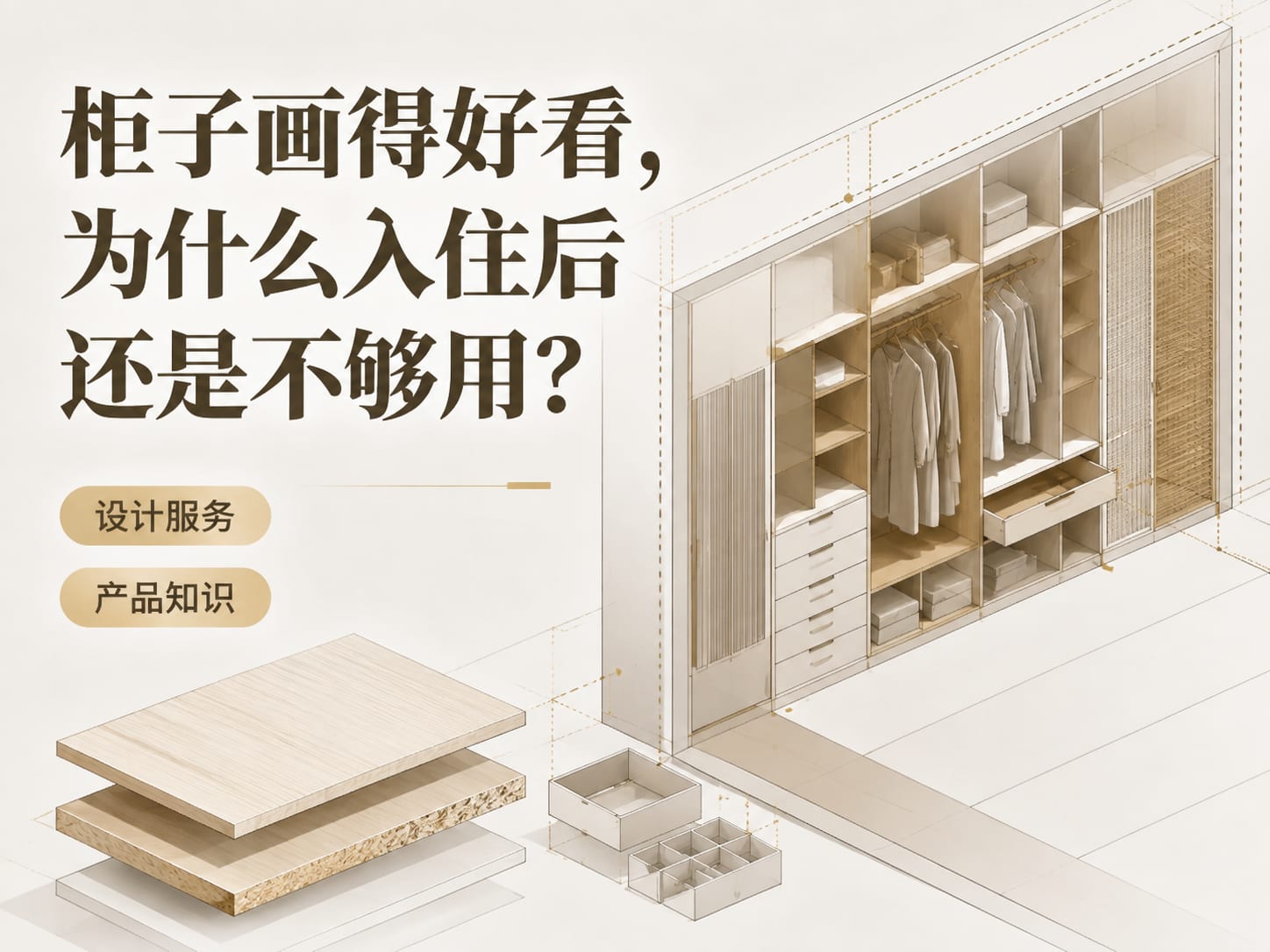 柜子画得好看，为什么入住后还是不够用？