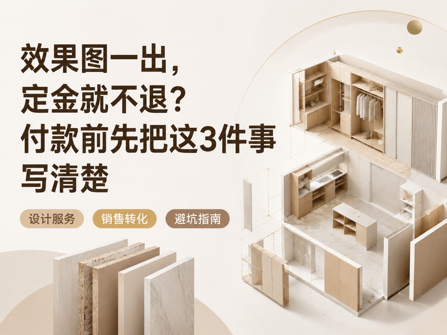 效果图一出，定金就不退？付款前先把这3件事写清楚