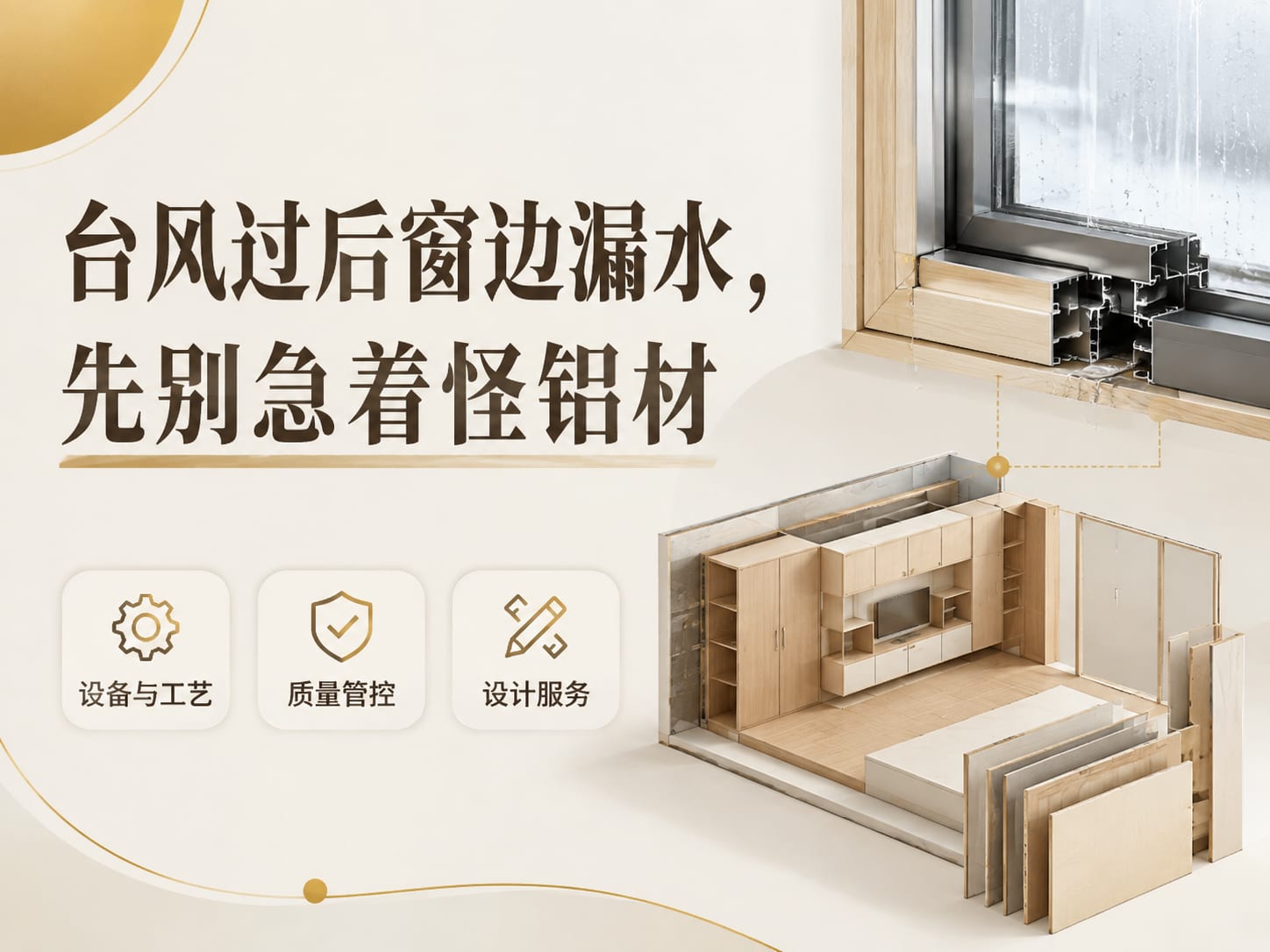 台风过后窗边漏水，先别急着怪铝材