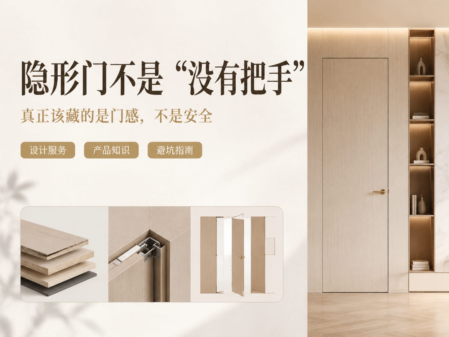 隐形门不是“没有把手”：真正该藏的是门感，不是安全