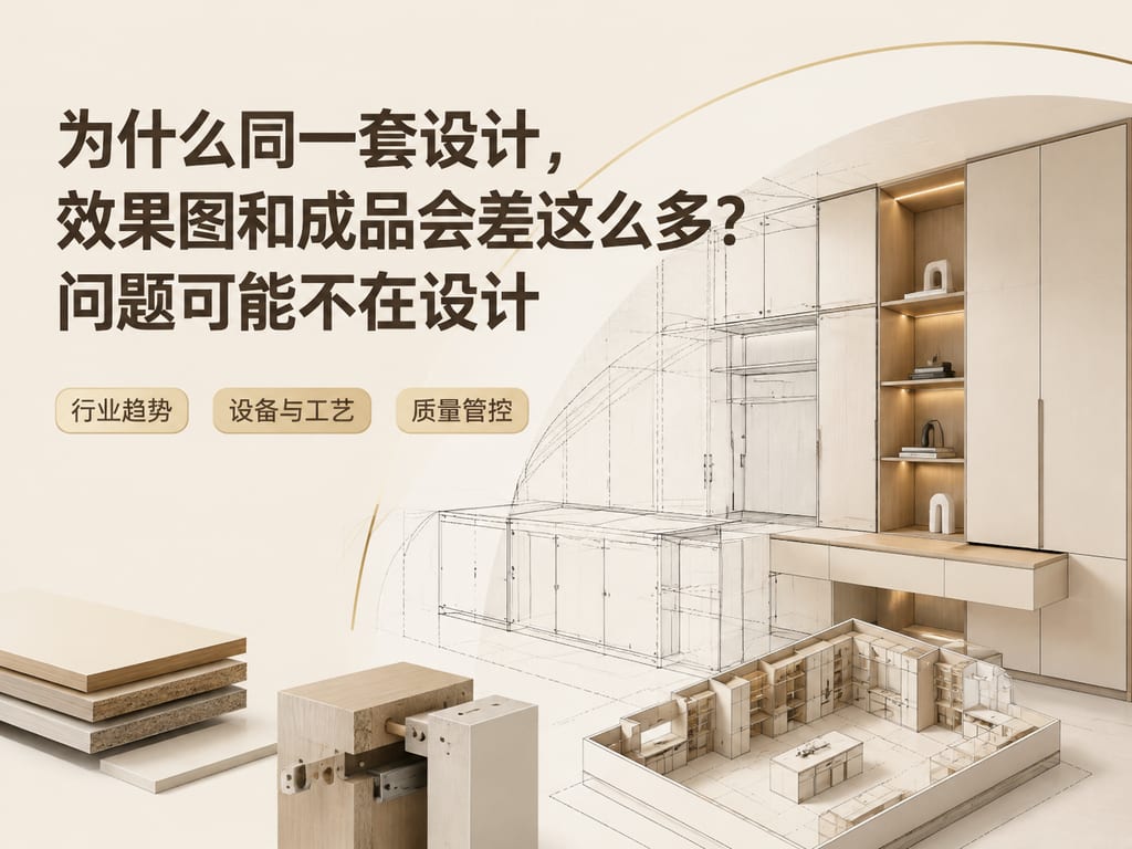 为什么同一套设计，效果图和成品会差这么多？问题可能不在设计
