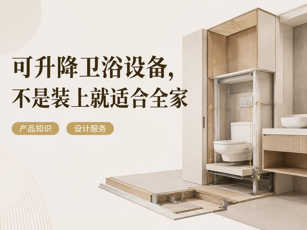 可升降卫浴设备，不是装上就适合全家