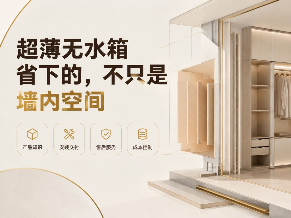 超薄无水箱省下的，不只是墙内空间