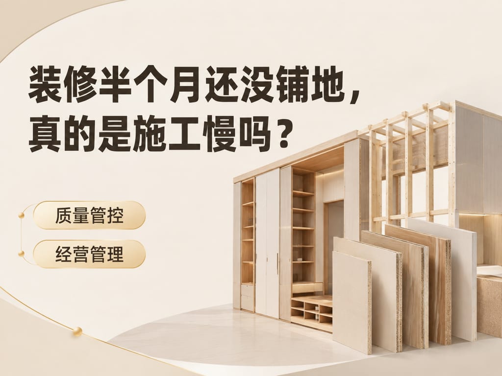 装修半个月还没铺地，真的是施工慢吗？
