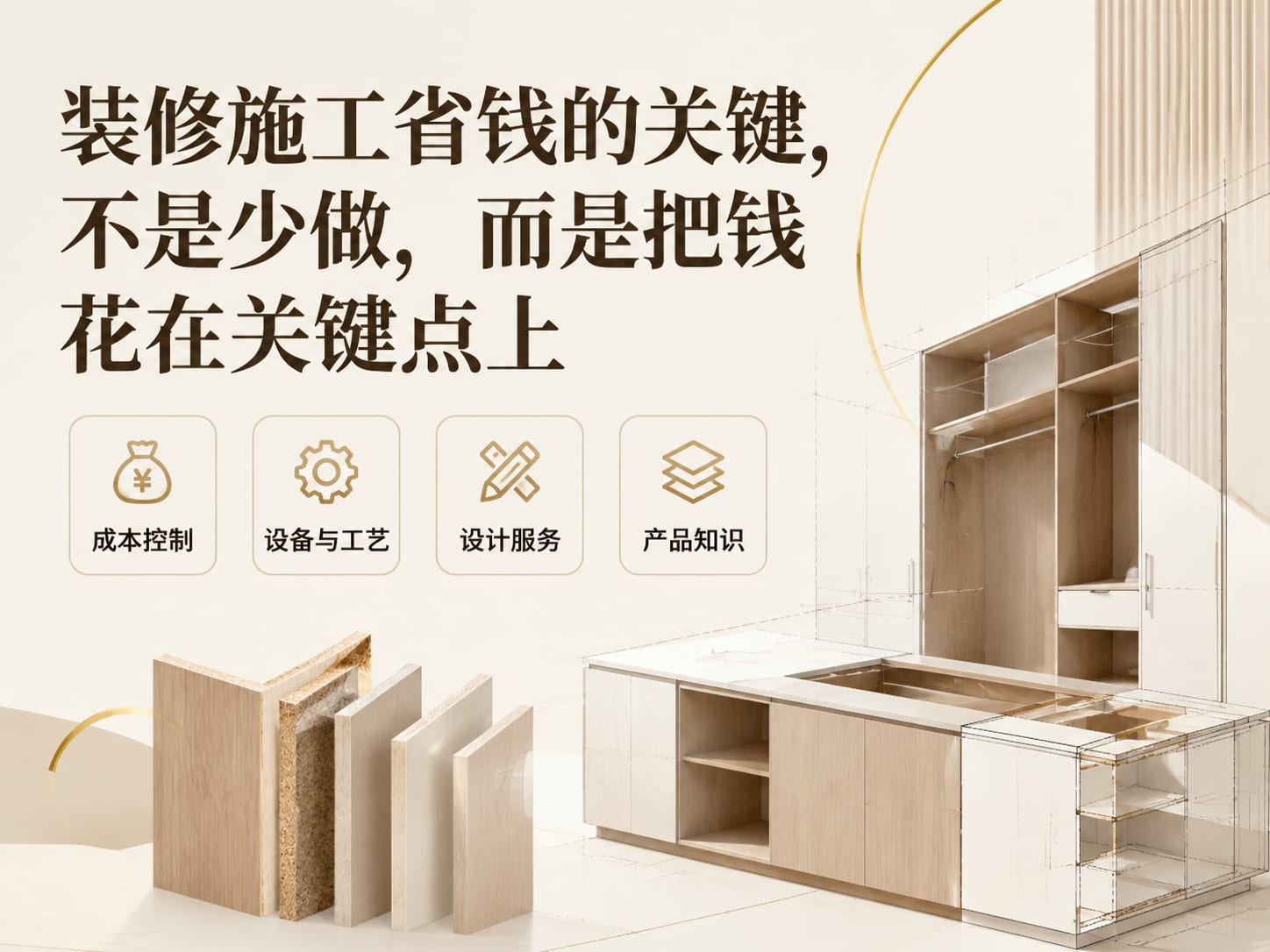装修施工省钱的关键,不是少做,而是把钱花在关键点上