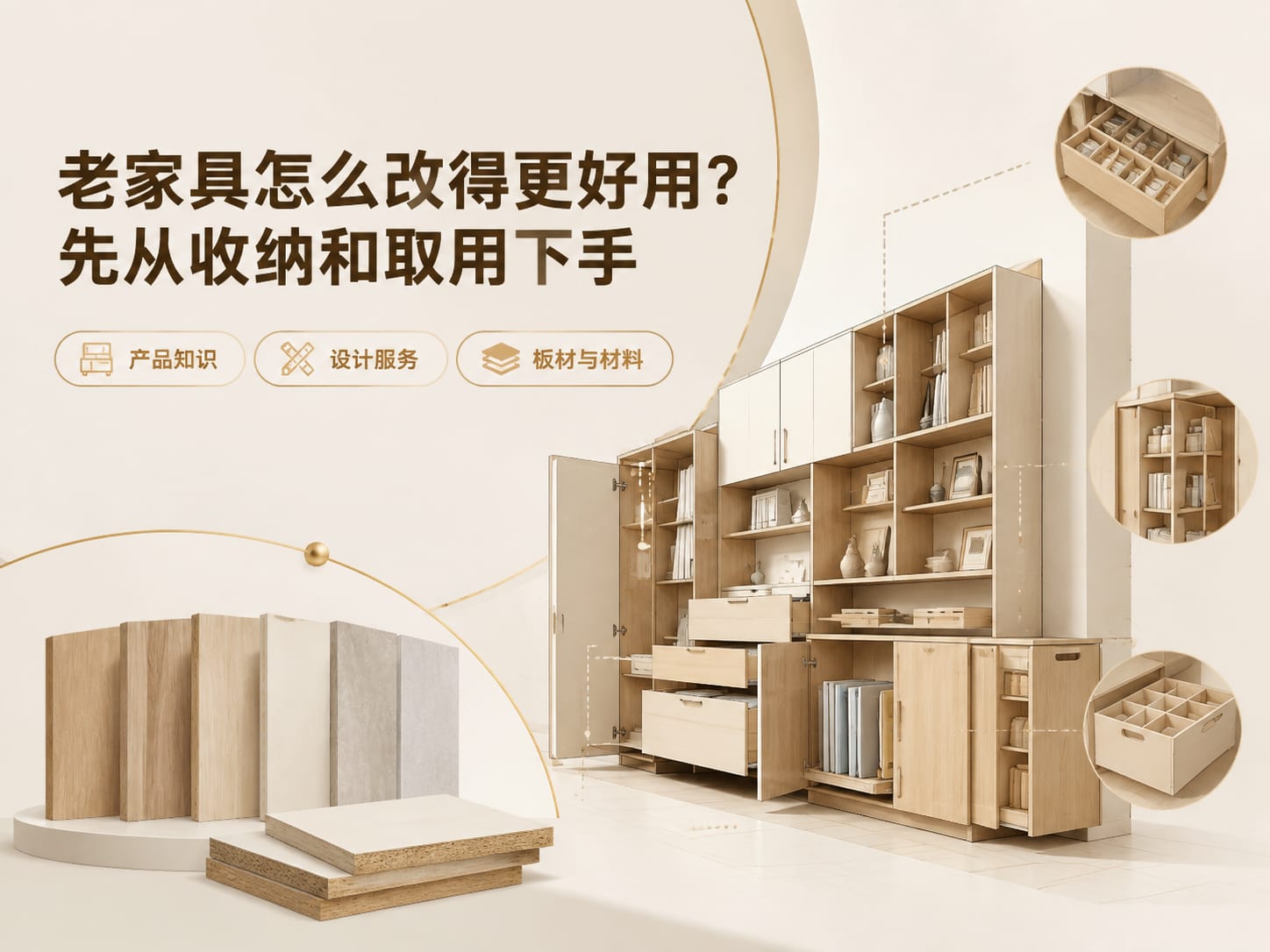 老家具怎么改得更好用?先从收纳和取用下手
