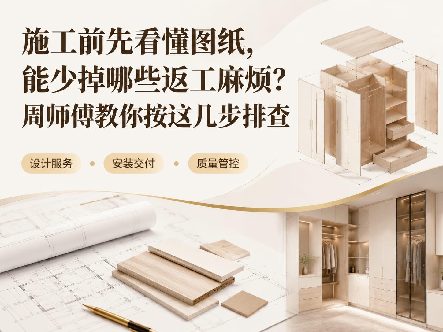 施工前先看懂图纸，能少掉哪些返工麻烦？周师傅教你按这几步排查