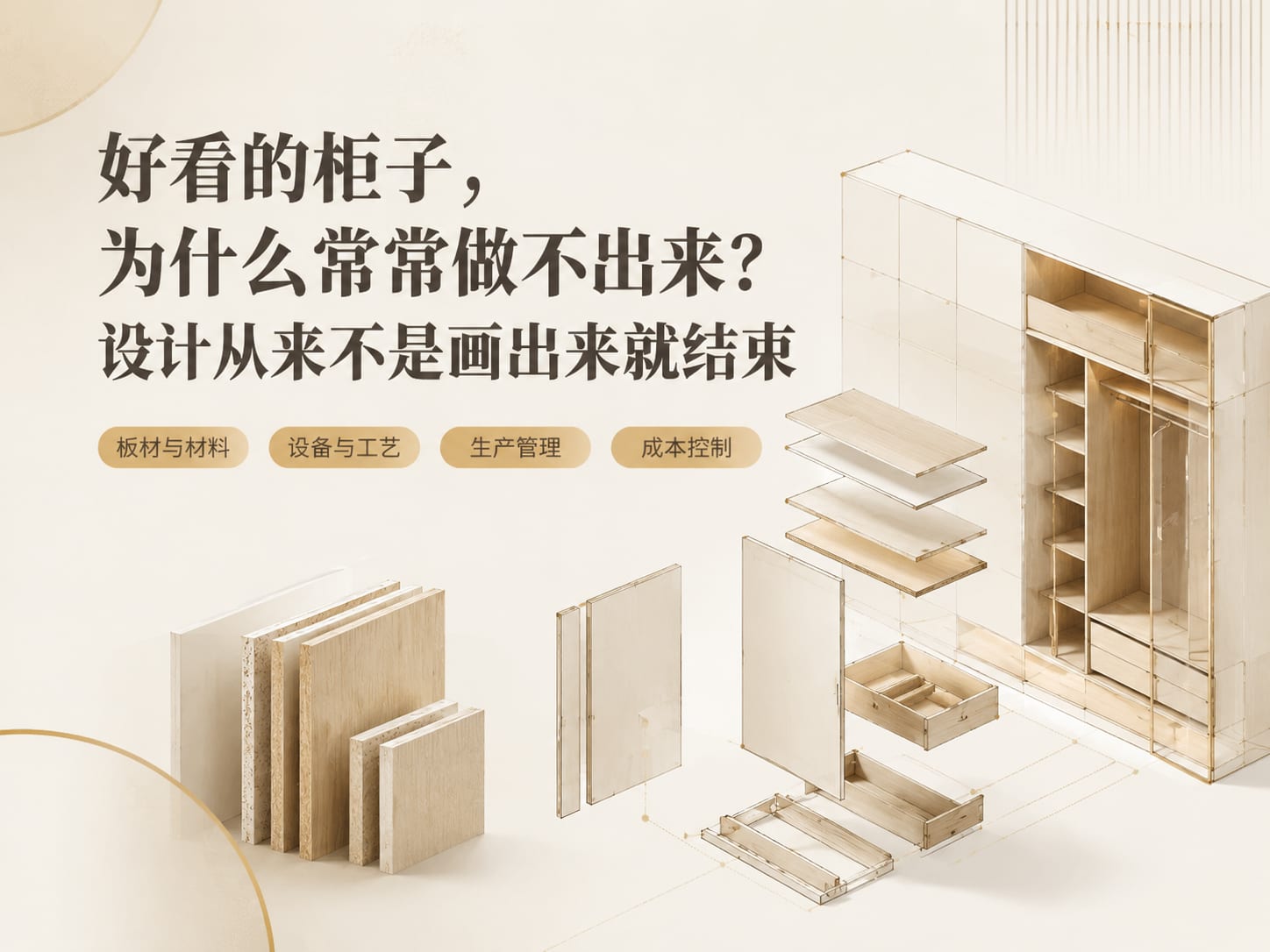 好看的柜子,为什么常常做不出来?设计从来不是画出来就结束