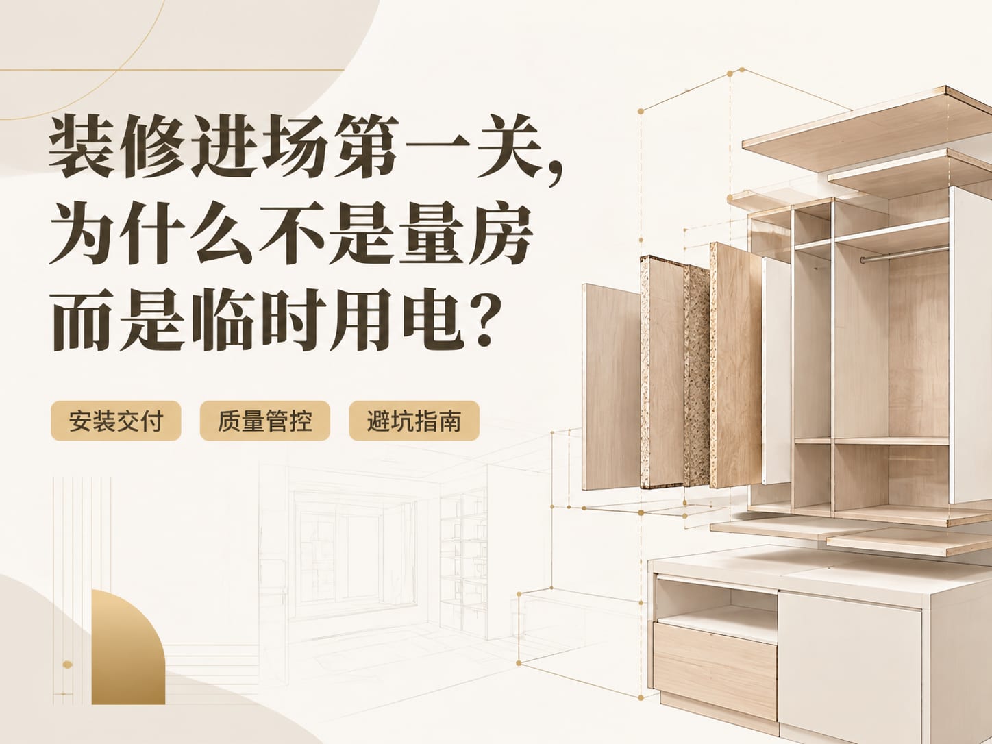 装修进场第一关,为什么不是量房而是临时用电?