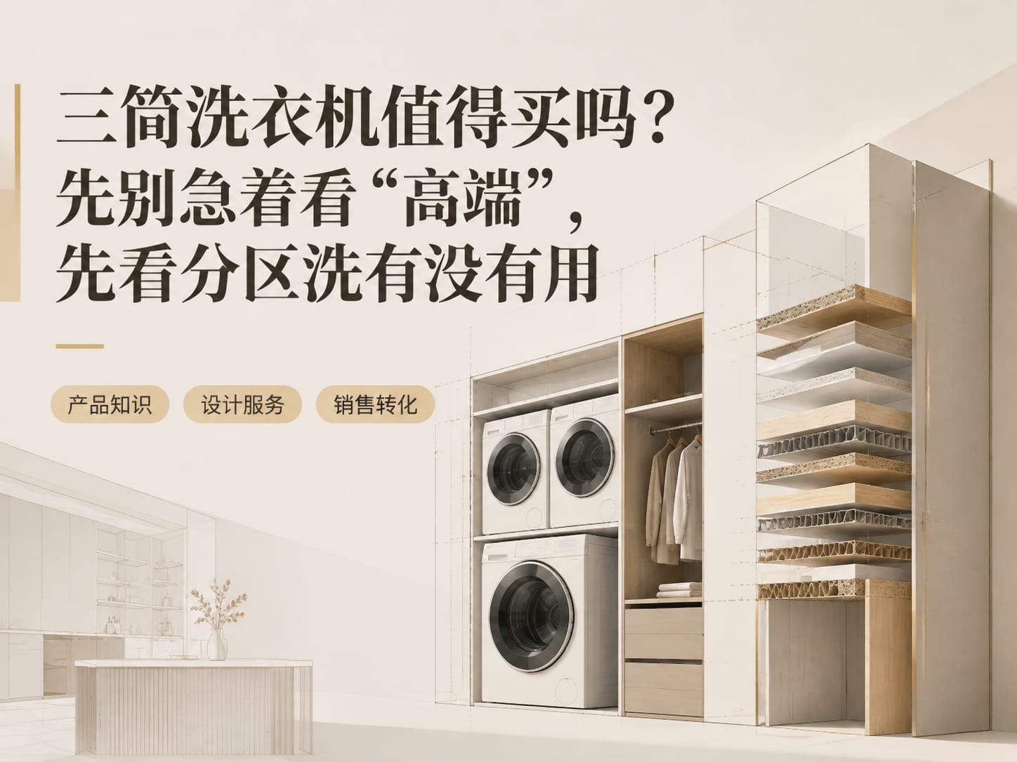 三筒洗衣机值得买吗？先别急着看“高端”，先看分区洗有没有用