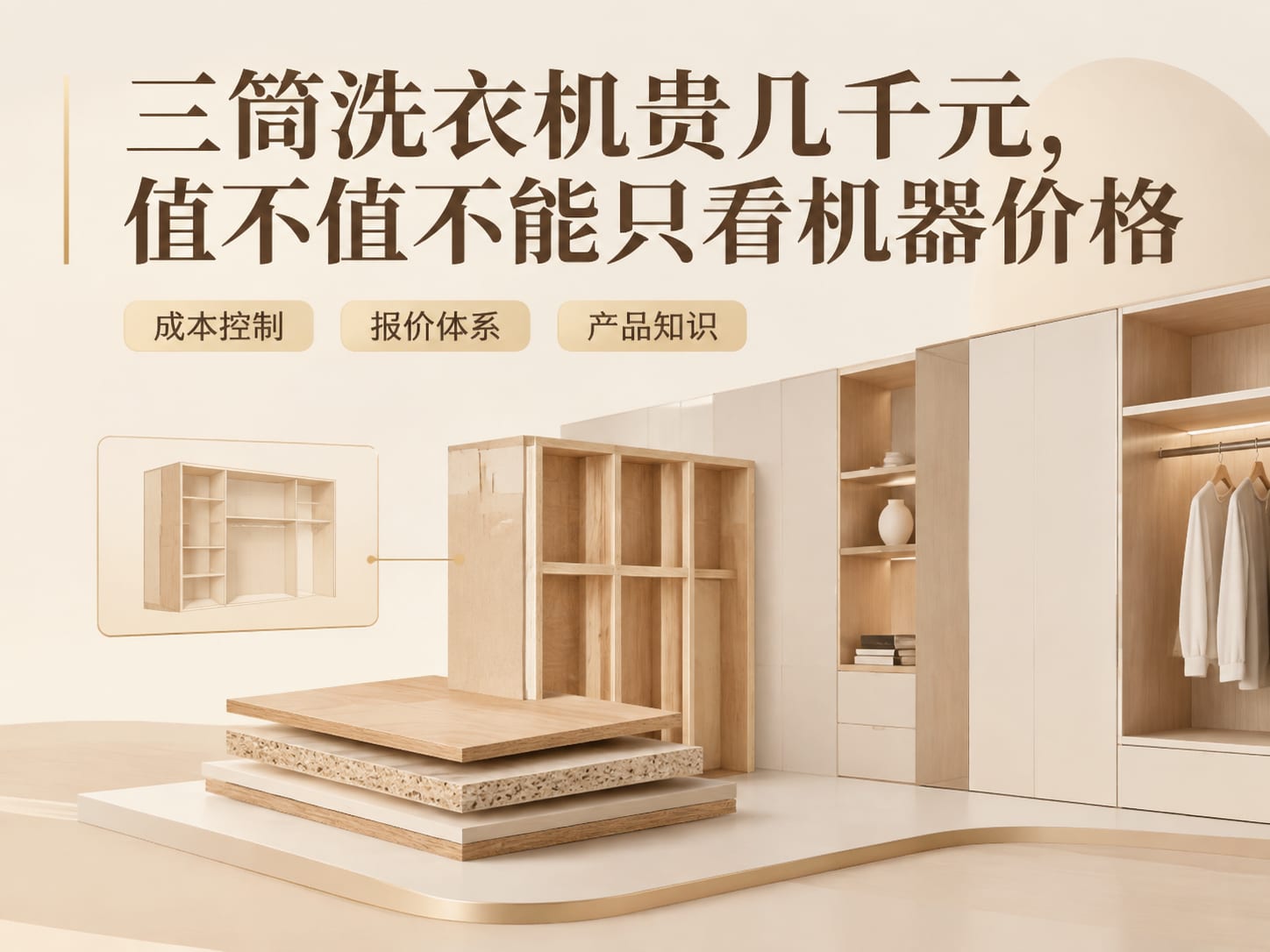 三筒洗衣机贵几千元,值不值不能只看机器价格