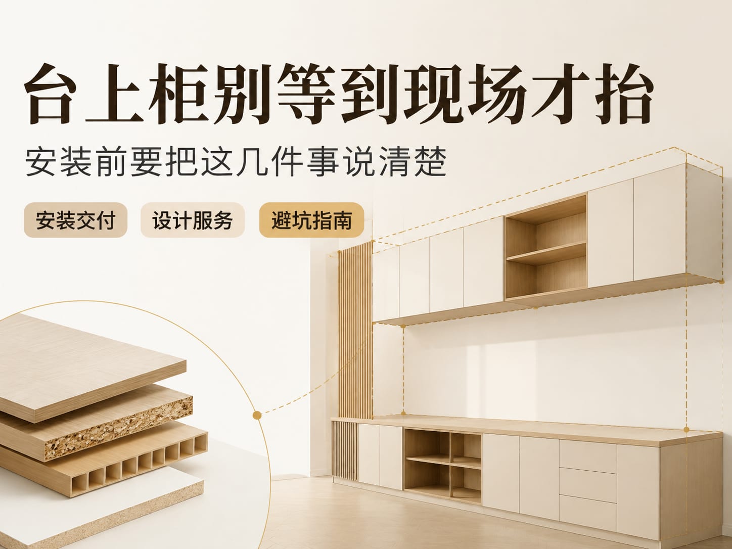 台上柜别等到现场才抬:安装前要把这几件事说清楚