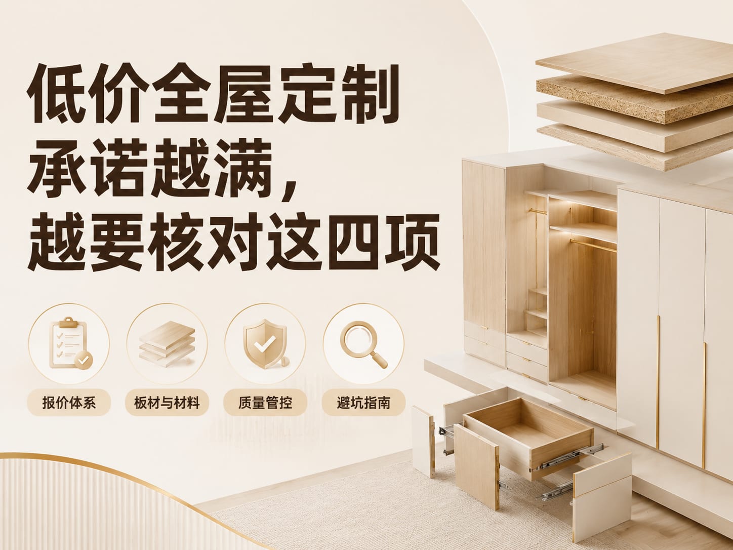 低价全屋定制承诺越满,越要核对这四项
