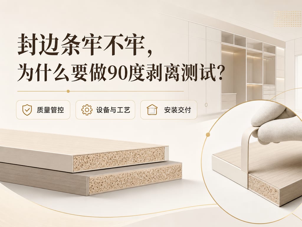 封边条牢不牢，为什么要做90度剥离测试？