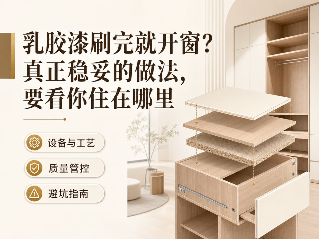 乳胶漆刷完就开窗？真正稳妥的做法，要看你住在哪里