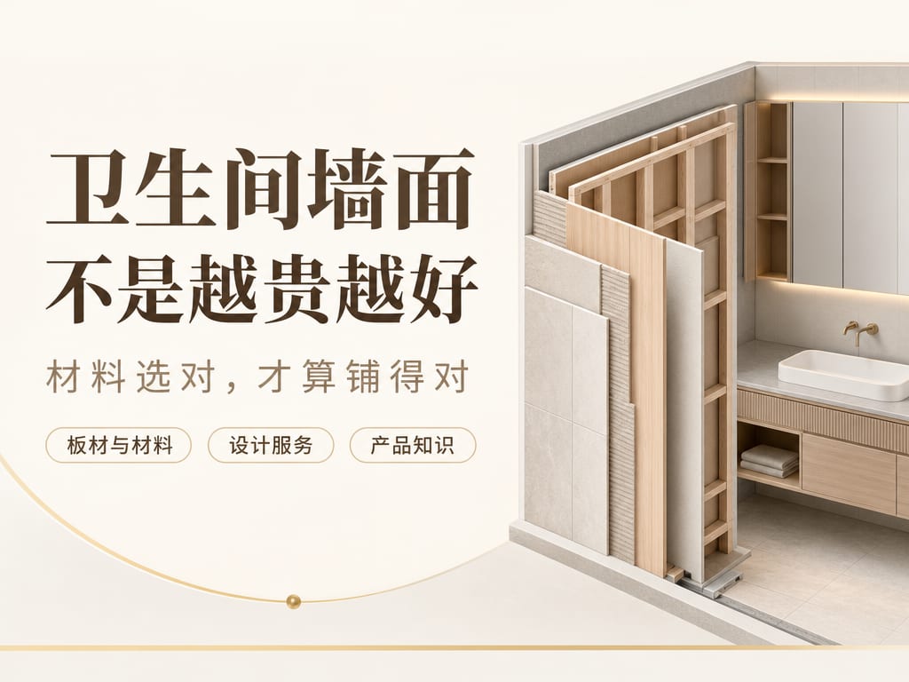 卫生间墙面不是越贵越好:材料选对,才算铺得对